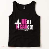 Heal Cancer Nothing Is Impossible With God Breast Tank Top thumb 2