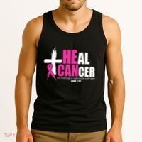 Heal Cancer Nothing Is Impossible With God Breast Tank Top thumb 3
