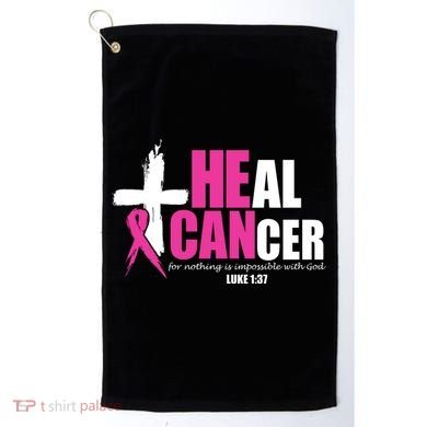 Heal Cancer Nothing Is Impossible With God Breast Golf Towel