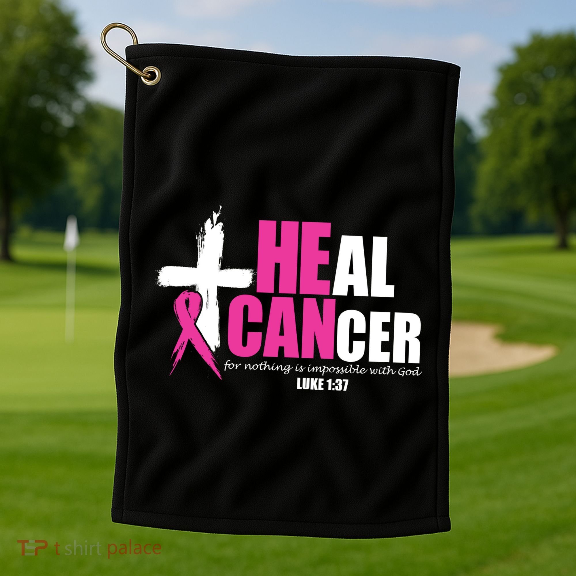 Heal Cancer Nothing Is Impossible With God Breast Golf Towel
