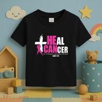 Heal Cancer Nothing Is Impossible With God Breast Toddler T-Shirt thumb 3