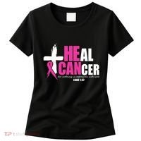 Heal Cancer Nothing Is Impossible With God Breast Women's T-Shirt thumb 0