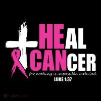 Heal Cancer Nothing Is Impossible With God Breast Women's T-Shirt thumb 6