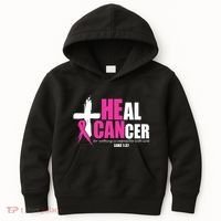 Heal Cancer Nothing Is Impossible With God Breast Kids Hoodie thumb 0