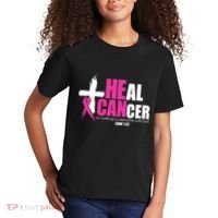Heal Cancer Nothing Is Impossible With God Breast Kids T-Shirt thumb 2