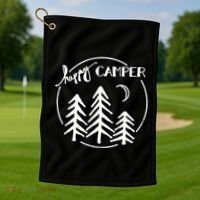 Happy Camper Nature Golf Towel thumb 1