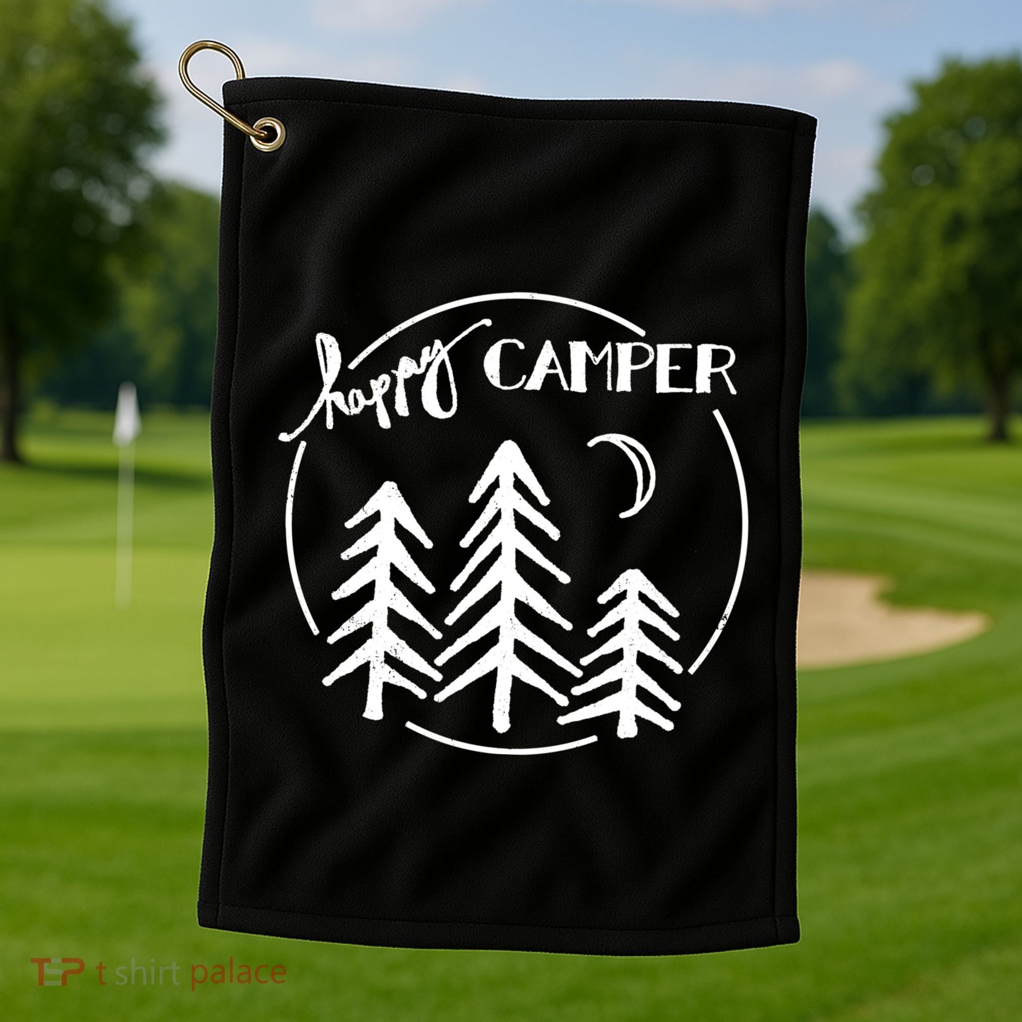 Happy Camper Nature Golf Towel