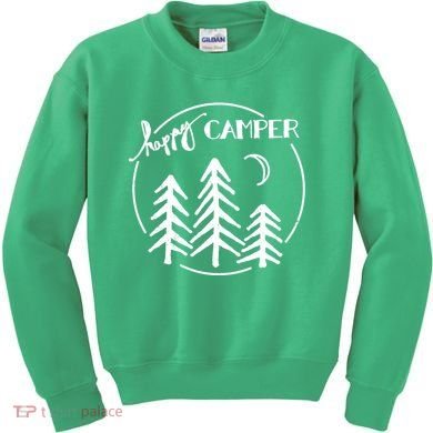 Happy Camper Nature Kids Sweatshirt