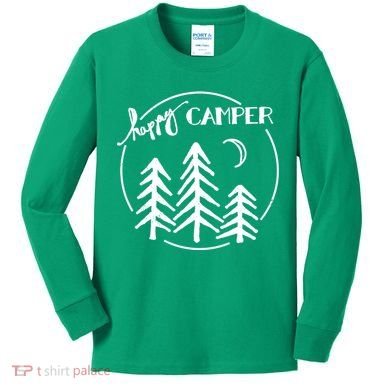 Happy Camper Nature Kids Long Sleeve Shirt