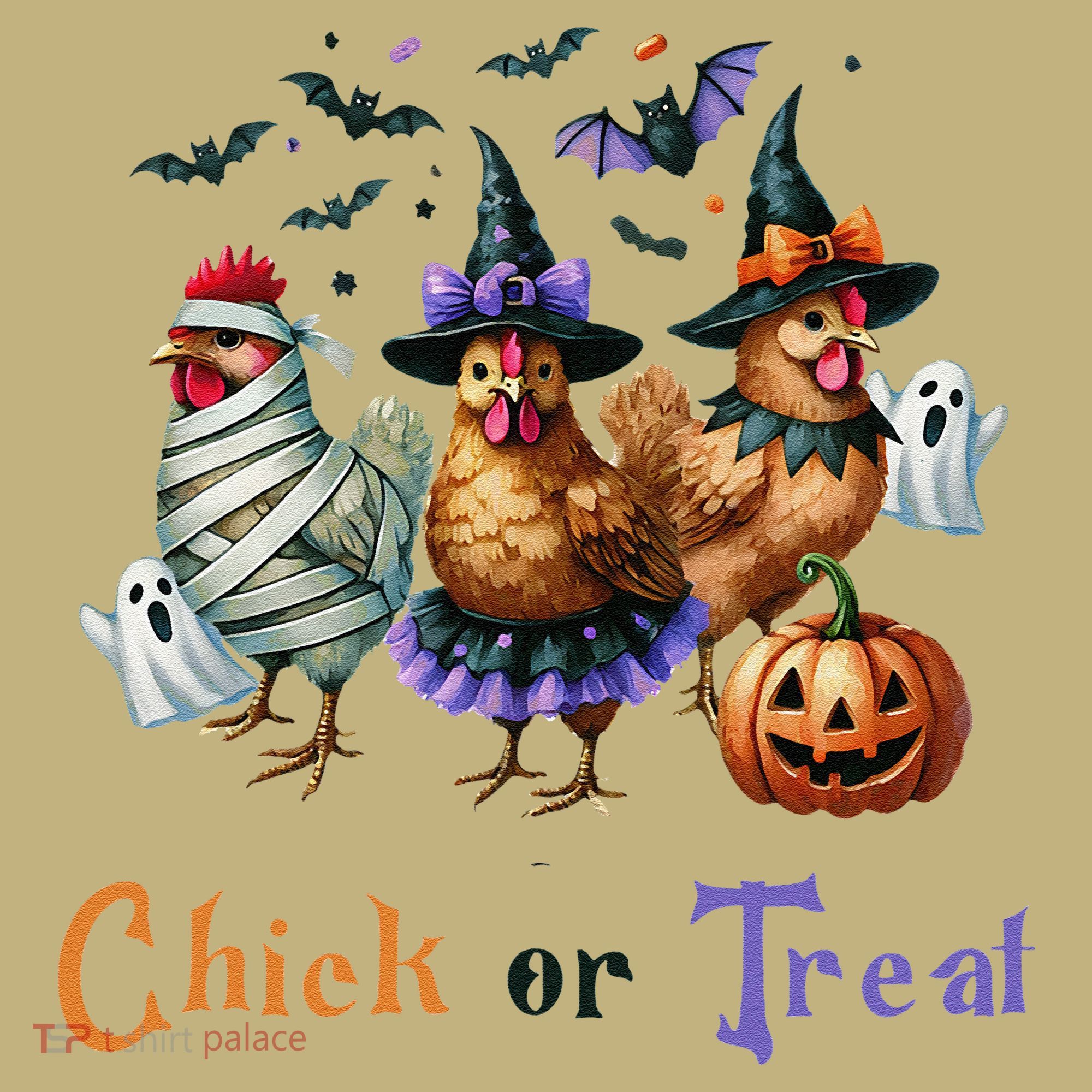 Halloween Chick Or Treat Pumpkins Chickens Farmer Funny Mousepad
