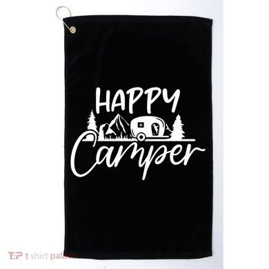 Happy Camper Outdoors Nature Golf Towel