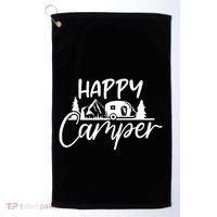 Happy Camper Outdoors Nature Golf Towel thumb 0