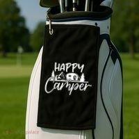 Happy Camper Outdoors Nature Golf Towel thumb 2