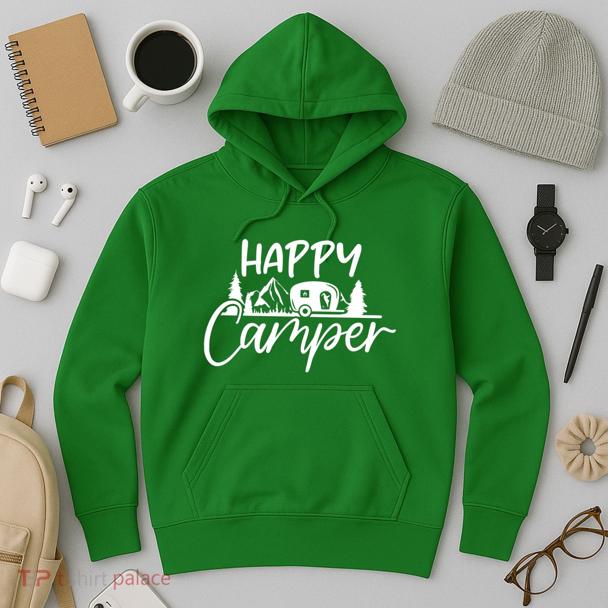 Happy Camper Outdoors Nature Hoodie