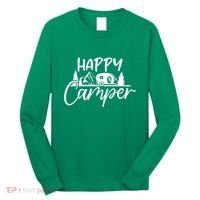 Happy Camper Outdoors Nature Long Sleeve Shirt thumb 0