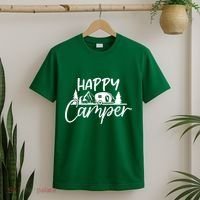 Happy Camper Outdoors Nature T-Shirt thumb 2