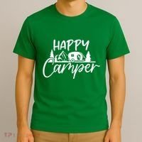 Happy Camper Outdoors Nature T-Shirt thumb 3