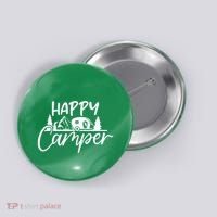 Happy Camper Outdoors Nature Button thumb 0