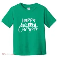 Happy Camper Outdoors Nature Toddler T-Shirt thumb 0