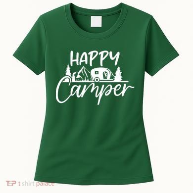 Happy Camper Outdoors Nature Women's T-Shirt