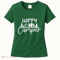 Happy Camper Outdoors Nature Women's T-Shirt thumb 0
