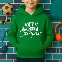 Happy Camper Outdoors Nature Kids Hoodie thumb 2