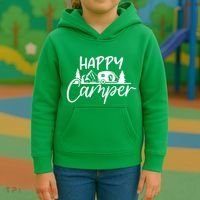 Happy Camper Outdoors Nature Kids Hoodie thumb 3
