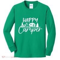 Happy Camper Outdoors Nature Kids Long Sleeve Shirt thumb 0