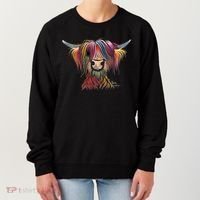 Highland Cow Print Animal Print ' Oliver ' Gift Women's Sweatshirt thumb 0