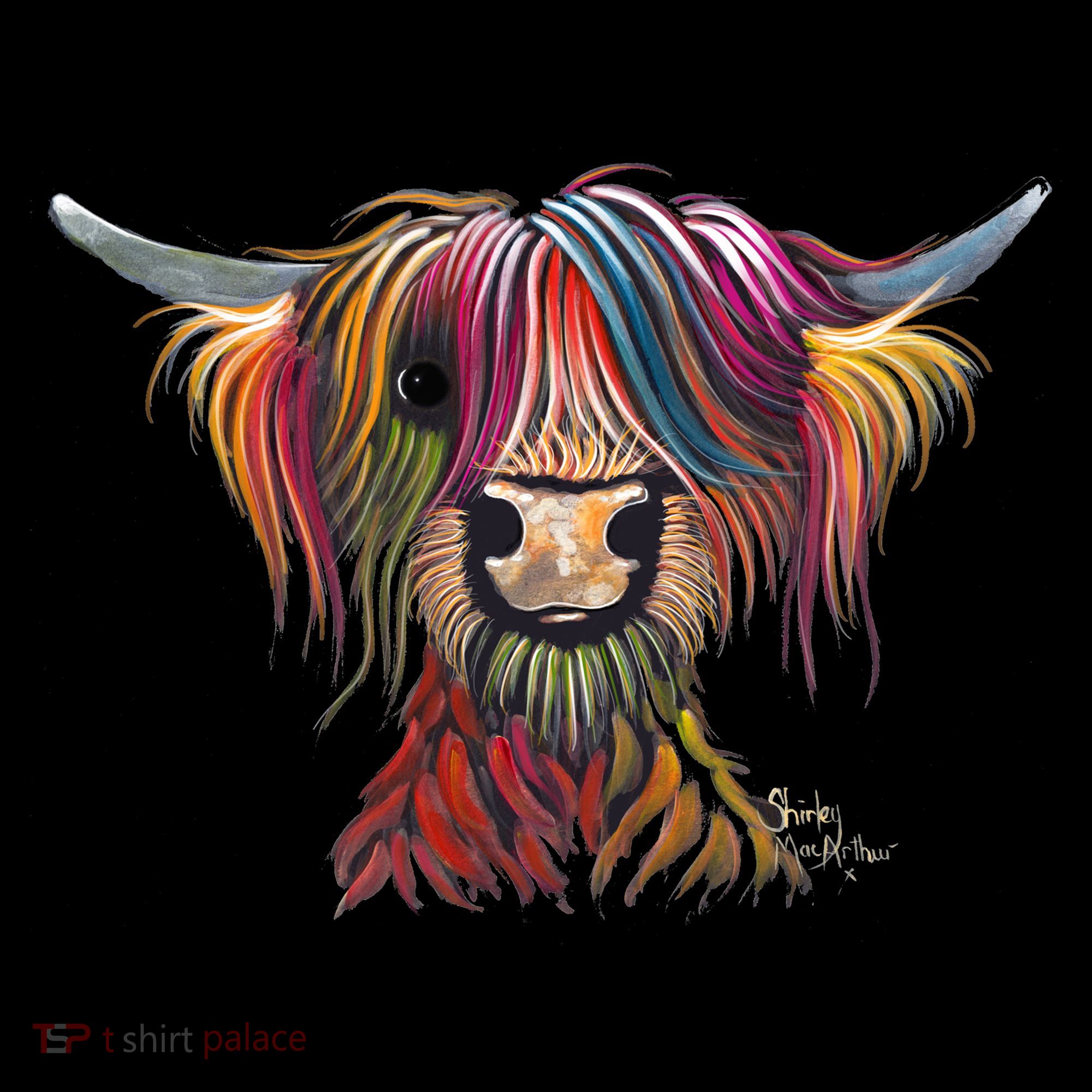 Highland Cow Print Animal Print ' Oliver ' Gift Coffee Mug