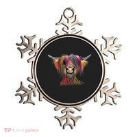 Highland Cow Print Animal Print ' Oliver ' Gift Ornament thumb 0