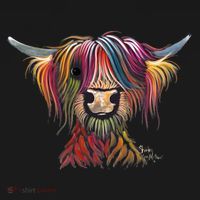 Highland Cow Print Animal Print ' Oliver ' Gift Ornament thumb 1