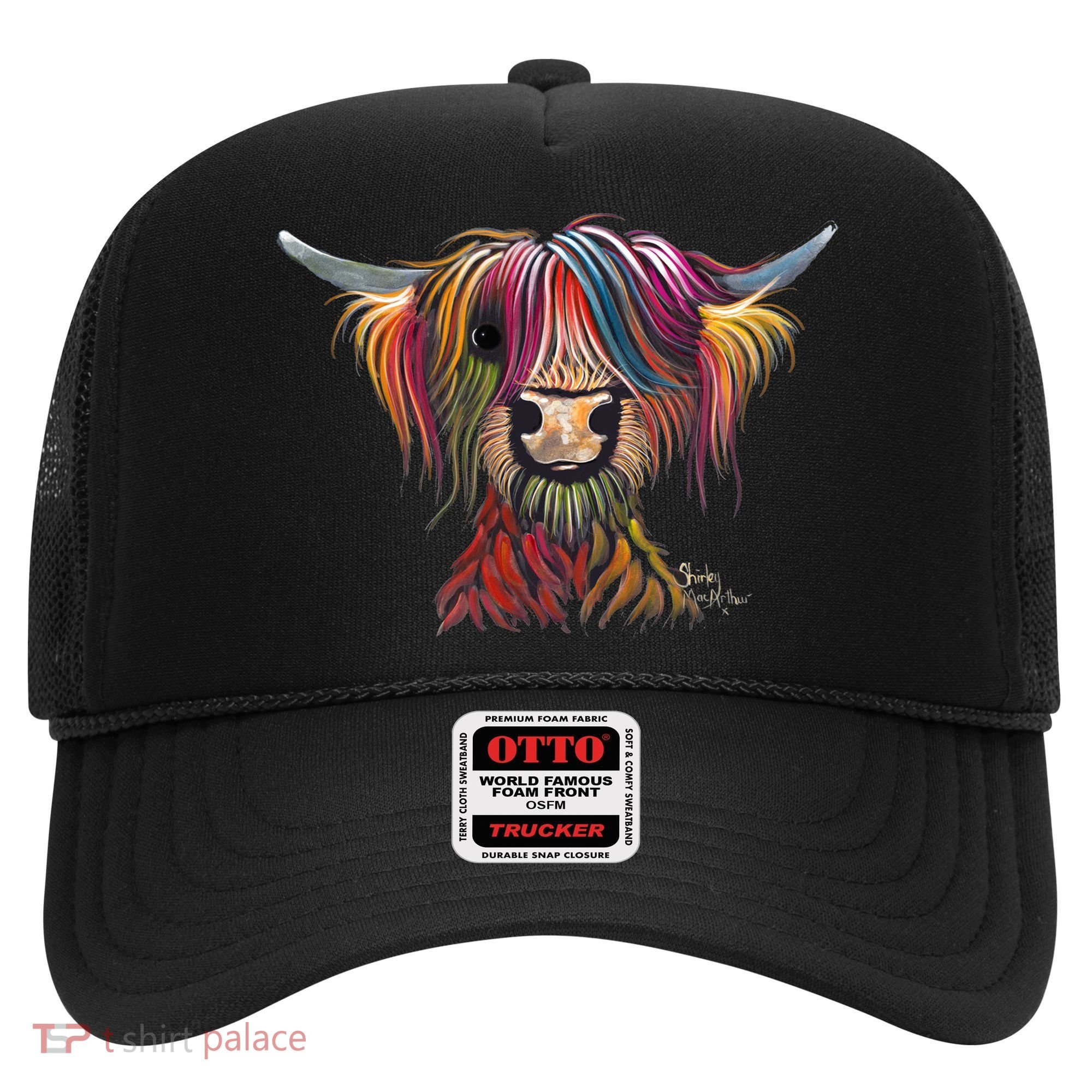 Highland Cow Print Animal Print ' Oliver ' Gift Hat