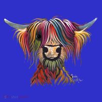 Highland Cow Print Animal Print ' Oliver ' Gift Visor thumb 3