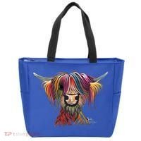 Highland Cow Print Animal Print ' Oliver ' Gift Tote Bag thumb 0