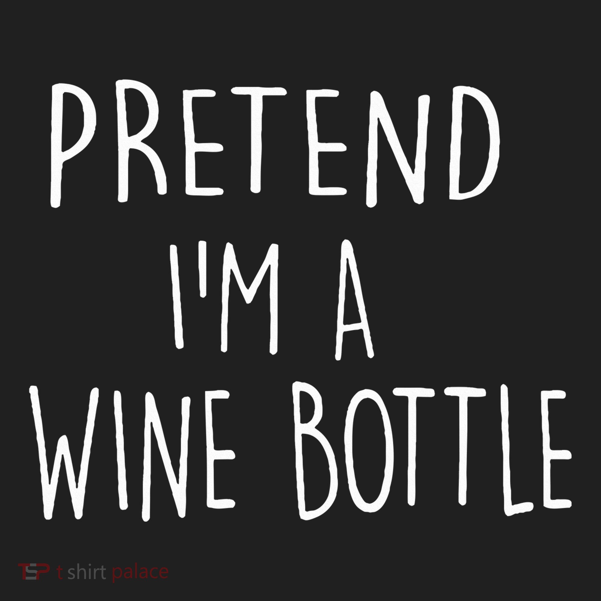 Halloween Costume Pretend I'm A Wine Bottle Simple Easy Women's Sweatshirt