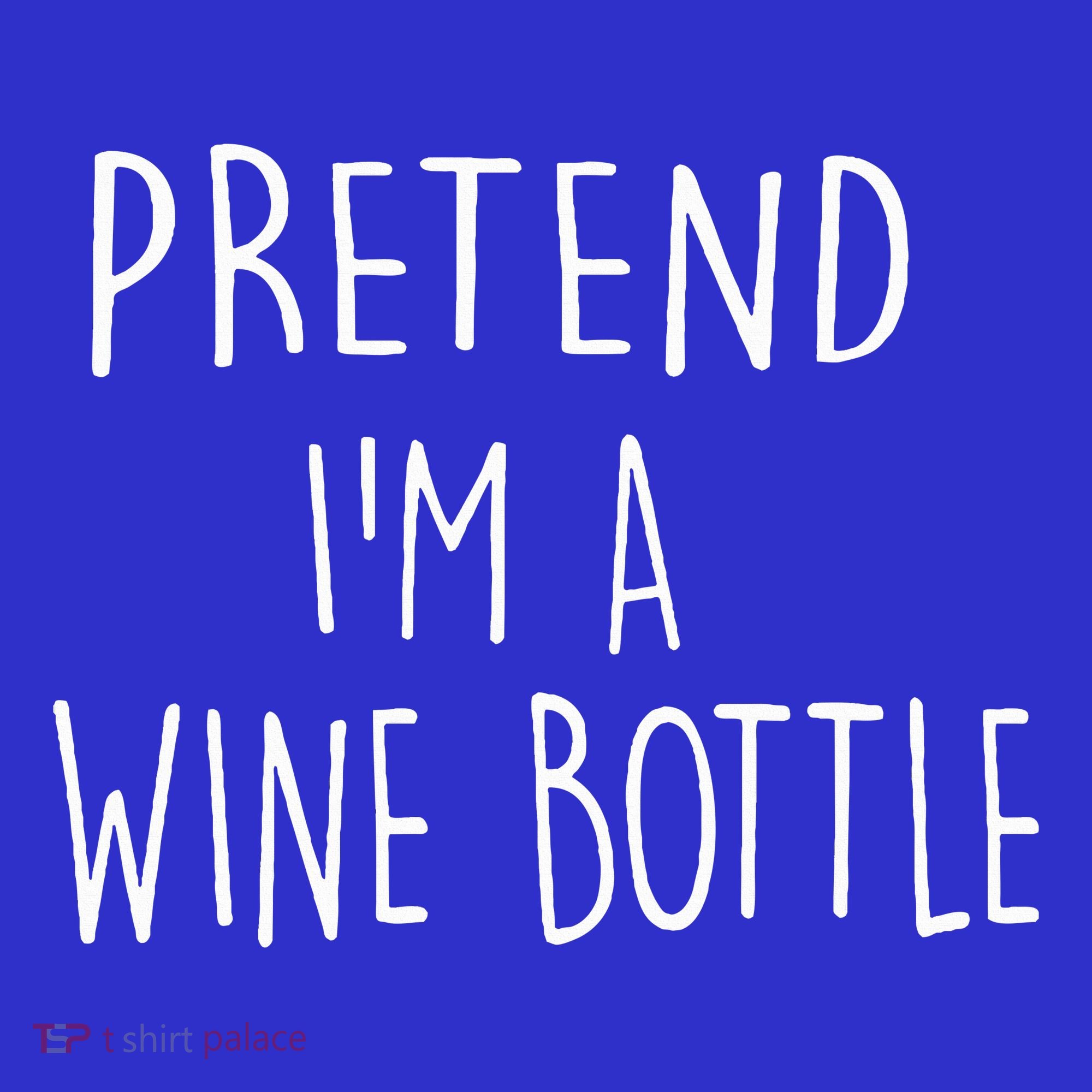 Halloween Costume Pretend I'm A Wine Bottle Simple Easy Long Sleeve Shirt