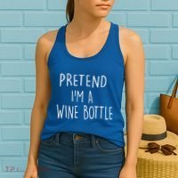 Halloween Costume Pretend I'm A Wine Bottle Simple Easy Women's Tank Top thumb 2