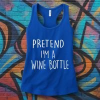 Halloween Costume Pretend I'm A Wine Bottle Simple Easy Women's Tank Top thumb 3