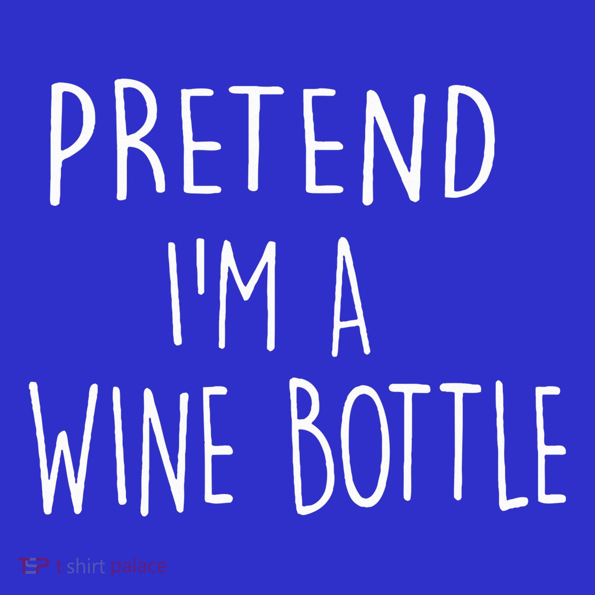 Halloween Costume Pretend I'm A Wine Bottle Simple Easy Women's Tank Top