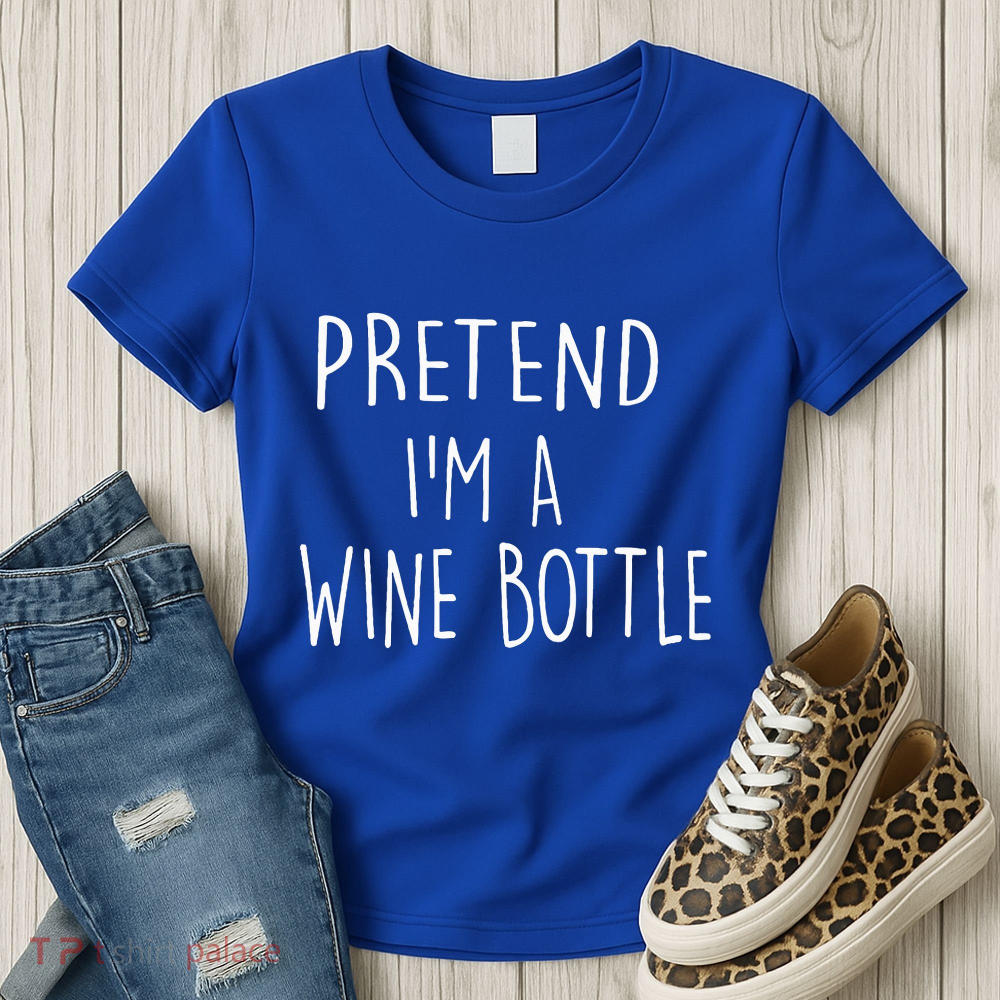 Halloween Costume Pretend I'm A Wine Bottle Simple Easy Women's T-Shirt