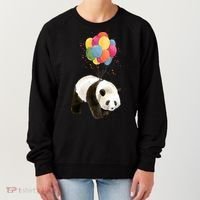 Happy Celebration Panda Balloon Women's Sweatshirt thumb 0