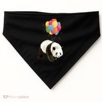 Happy Celebration Panda Balloon USA-Made Doggie Bandana thumb 0