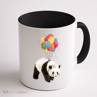 Happy Celebration Panda Balloon Coffee Mug thumb 1