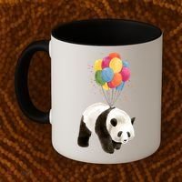 Happy Celebration Panda Balloon Coffee Mug thumb 2