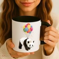 Happy Celebration Panda Balloon Coffee Mug thumb 3