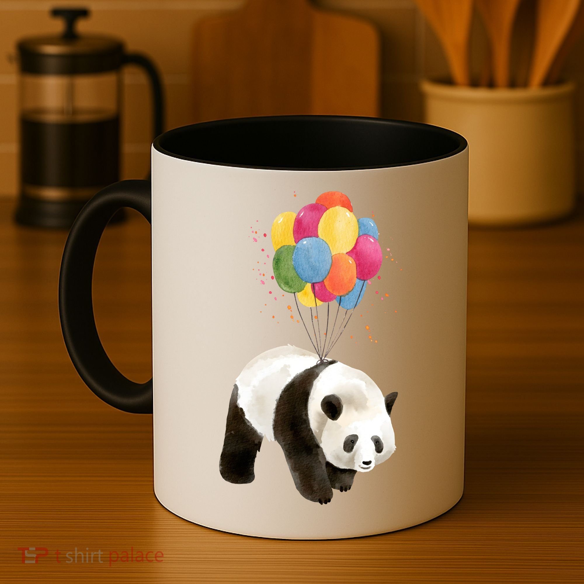 Happy Celebration Panda Balloon Coffee Mug