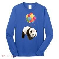 Happy Celebration Panda Balloon Long Sleeve Shirt thumb 0