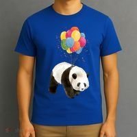 Happy Celebration Panda Balloon T-Shirt thumb 3