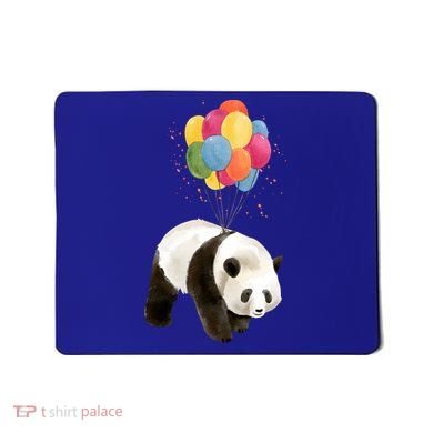 Happy Celebration Panda Balloon Mousepad